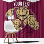 Custom Queensland Rugby Window Curtain Maroons Cane Toad Origin Sporty