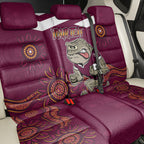 Custom QLD Maroons Cane Toad Blooded Aboriginal Inspired Back Car Seat Cover