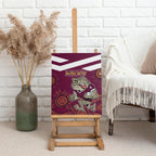 Custom QLD Maroons Cane Toad Blooded Aboriginal Inspired Canvas Wall Art