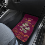Custom QLD Maroons Cane Toad Blooded Aboriginal Inspired Car Mats