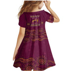 Custom QLD Maroons Cane Toad Blooded Aboriginal Inspired Family Matching Mermaid Dress and Hawaiian Shirt