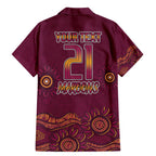 Custom QLD Maroons Cane Toad Blooded Aboriginal Inspired Family Matching Mermaid Dress and Hawaiian Shirt