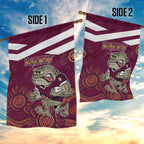 Custom QLD Maroons Cane Toad Blooded Aboriginal Inspired Garden Flag