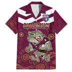 Custom QLD Maroons Cane Toad Blooded Aboriginal Inspired Hawaiian Shirt