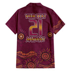 Custom QLD Maroons Cane Toad Blooded Aboriginal Inspired Hawaiian Shirt