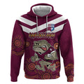 Custom QLD Maroons Cane Toad Blooded Aboriginal Inspired Hoodie