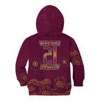 Custom QLD Maroons Cane Toad Blooded Aboriginal Inspired Kid Hoodie