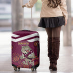 Custom QLD Maroons Cane Toad Blooded Aboriginal Inspired Luggage Cover