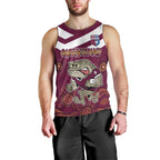 Custom QLD Maroons Cane Toad Blooded Aboriginal Inspired Men Tank Top