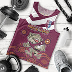 Custom QLD Maroons Cane Toad Blooded Aboriginal Inspired Men Tank Top