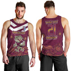 Custom QLD Maroons Cane Toad Blooded Aboriginal Inspired Men Tank Top