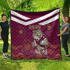 Custom QLD Maroons Cane Toad Blooded Aboriginal Inspired Quilt