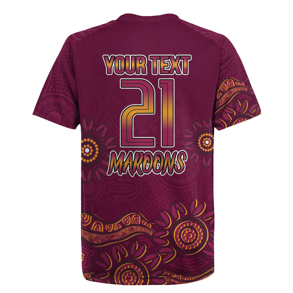 Custom QLD Maroons Cane Toad Blooded Aboriginal Inspired Rugby Jersey