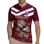 Custom QLD Maroons Cane Toad Blooded Aboriginal Inspired Rugby Jersey