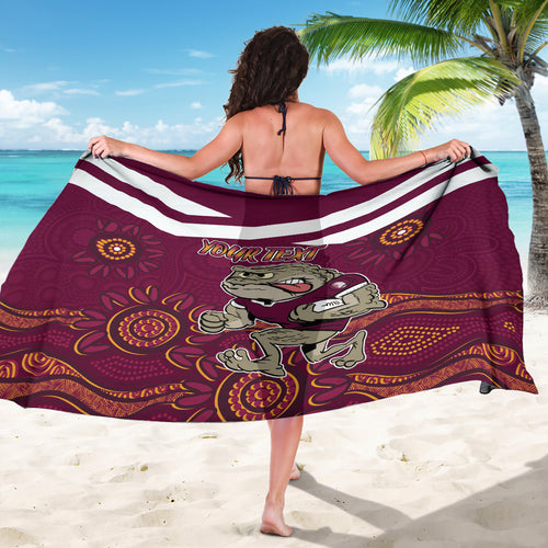 Custom QLD Maroons Cane Toad Blooded Aboriginal Inspired Sarong