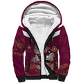 Custom QLD Maroons Cane Toad Blooded Aboriginal Inspired Sherpa Hoodie