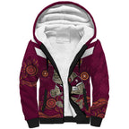 Custom QLD Maroons Cane Toad Blooded Aboriginal Inspired Sherpa Hoodie