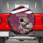 Custom QLD Maroons Cane Toad Blooded Aboriginal Inspired Spare Tire Cover