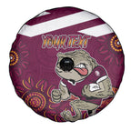 Custom QLD Maroons Cane Toad Blooded Aboriginal Inspired Spare Tire Cover