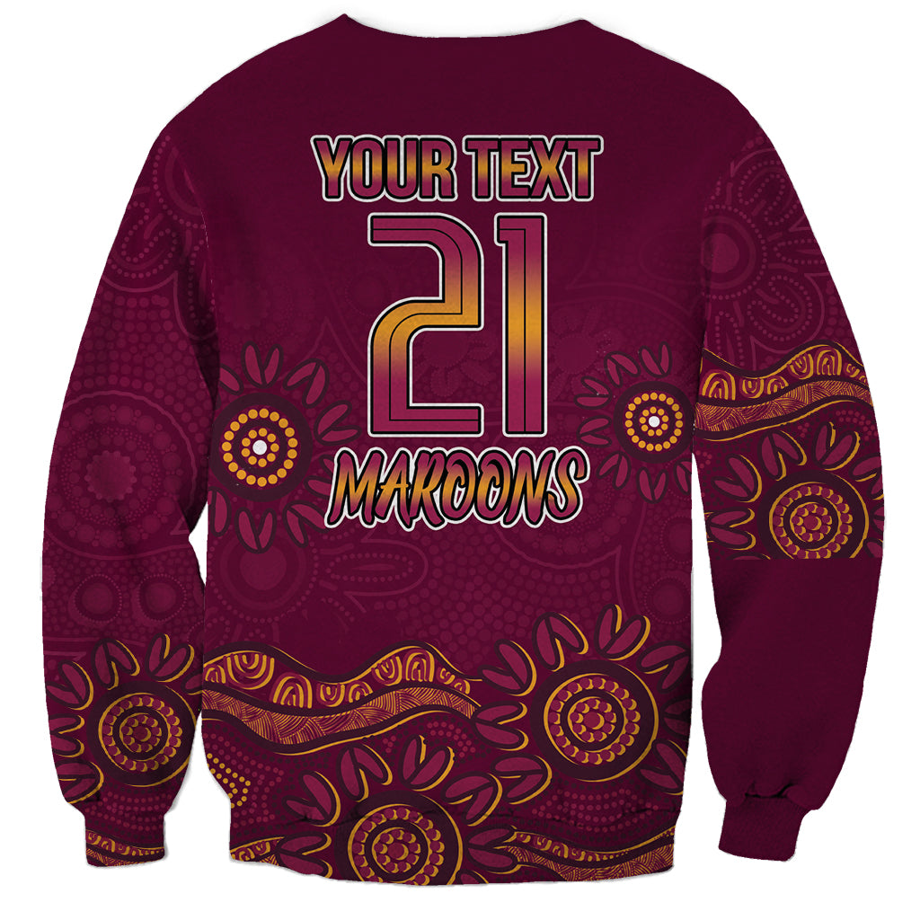 Custom QLD Maroons Cane Toad Blooded Aboriginal Inspired Sweatshirt