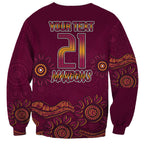 Custom QLD Maroons Cane Toad Blooded Aboriginal Inspired Sweatshirt
