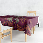 Custom QLD Maroons Cane Toad Blooded Aboriginal Inspired Tablecloth