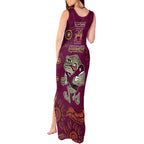 Custom QLD Maroons Cane Toad Blooded Aboriginal Inspired Tank Maxi Dress