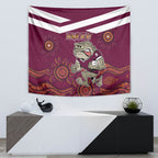 Custom QLD Maroons Cane Toad Blooded Aboriginal Inspired Tapestry
