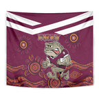 Custom QLD Maroons Cane Toad Blooded Aboriginal Inspired Tapestry