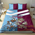 Custom QLD Cane Toad and NSW Cockroach Bedding Set Aboriginal Inspired Together