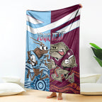 Custom QLD Cane Toad and NSW Cockroach Blanket Aboriginal Inspired Together