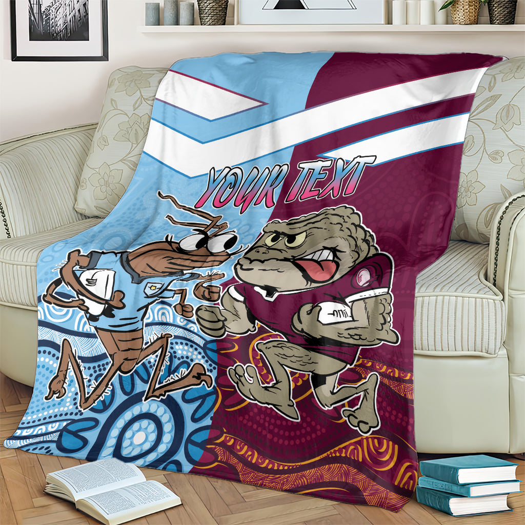 Custom QLD Cane Toad and NSW Cockroach Blanket Aboriginal Inspired Together