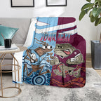 Custom QLD Cane Toad and NSW Cockroach Blanket Aboriginal Inspired Together