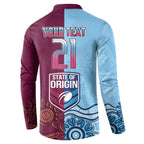 Custom QLD Cane Toad and NSW Cockroach Button Sweatshirt Aboriginal Inspired Together