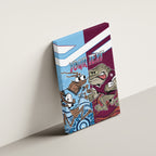 Custom QLD Cane Toad and NSW Cockroach Canvas Wall Art Aboriginal Inspired Together