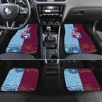 Custom QLD Cane Toad and NSW Cockroach Car Mats Aboriginal Inspired Together
