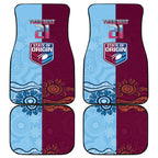 Custom QLD Cane Toad and NSW Cockroach Car Mats Aboriginal Inspired Together