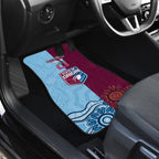 Custom QLD Cane Toad and NSW Cockroach Car Mats Aboriginal Inspired Together