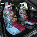 Custom QLD Cane Toad and NSW Cockroach Car Seat Cover Aboriginal Inspired Together