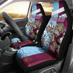 Custom QLD Cane Toad and NSW Cockroach Car Seat Cover Aboriginal Inspired Together