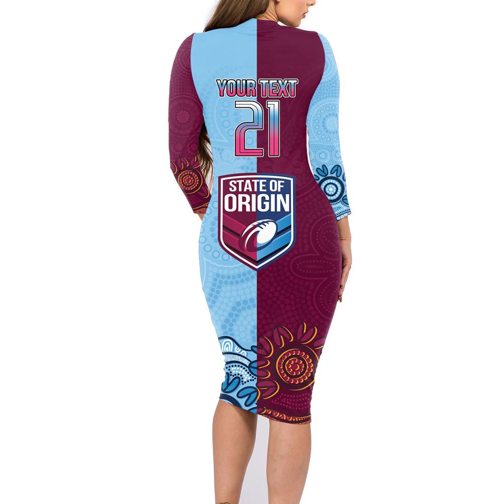 Custom QLD Cane Toad and NSW Cockroach Family Matching Long Sleeve Bodycon Dress and Hawaiian Shirt Aboriginal Inspired Together