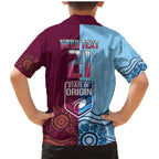 Custom QLD Cane Toad and NSW Cockroach Family Matching Mermaid Dress and Hawaiian Shirt Aboriginal Inspired Together