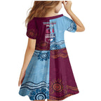 Custom QLD Cane Toad and NSW Cockroach Family Matching Mermaid Dress and Hawaiian Shirt Aboriginal Inspired Together