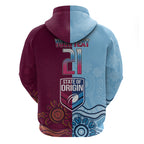 Custom QLD Cane Toad and NSW Cockroach Hoodie Aboriginal Inspired Together