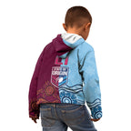 Custom QLD Cane Toad and NSW Cockroach Kid Hoodie Aboriginal Inspired Together