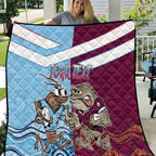 Custom QLD Cane Toad and NSW Cockroach Quilt Aboriginal Inspired Together