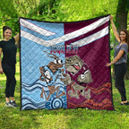 Custom QLD Cane Toad and NSW Cockroach Quilt Aboriginal Inspired Together
