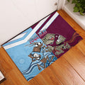 Custom QLD Cane Toad and NSW Cockroach Rubber Doormat Aboriginal Inspired Together