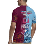 Custom QLD Cane Toad and NSW Cockroach Rugby Jersey Aboriginal Inspired Together