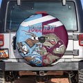 Custom QLD Cane Toad and NSW Cockroach Spare Tire Cover Aboriginal Inspired Together